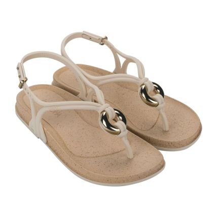 Sandalia Feminina Grendha Exotica - 19233 - Off White Cupuaçu - Atacado