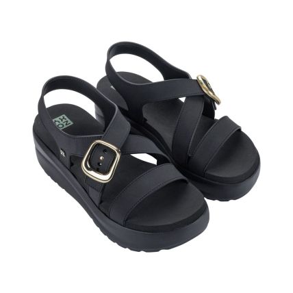 Sandalia Feminina Zaxy Flow Up - 19261 - Preto - Atacado