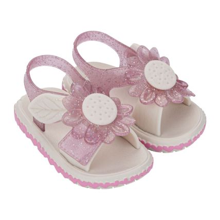 Sandalia Baby Zaxynina Spring - 19263 - Rosa Medio Glitter - Atacado