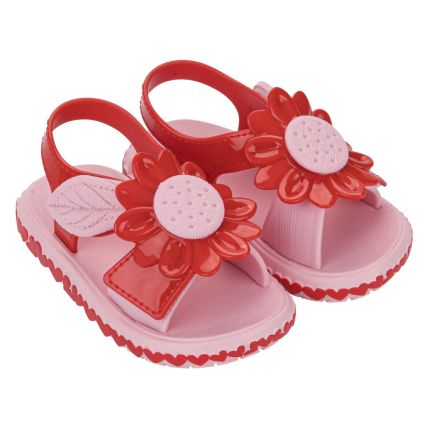 Sandalia Baby Zaxynina Spring - 19263 - Vermelho Medio/rosa Medio - Atacado