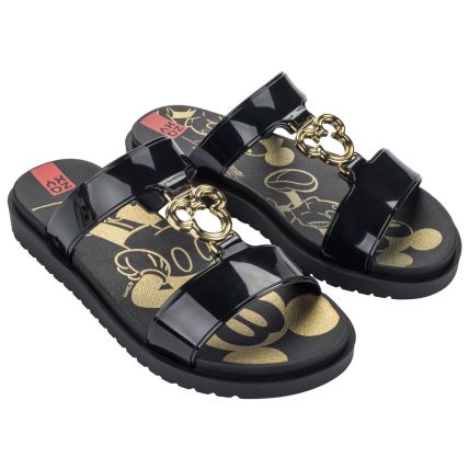 Chinelo Slide Feminino Zaxy Disney Mix - 19271 - Preto/mickey - Atacado
