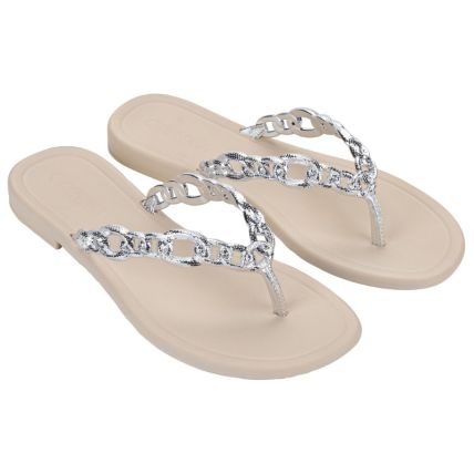 Rasteira Feminina Grendha Todo Dia Divina - 19289 - Off White Medio - Atacado