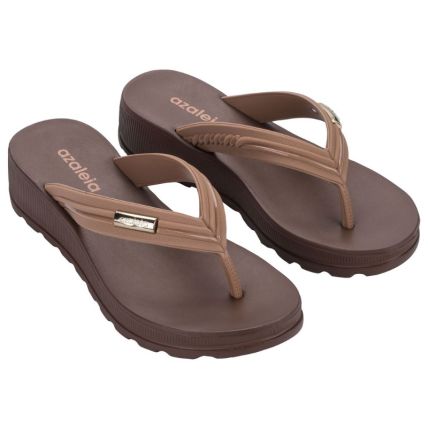 Tamanco Feminino Azaleia Tina - 19293 - Marrom Mocca/marrom - Atacado