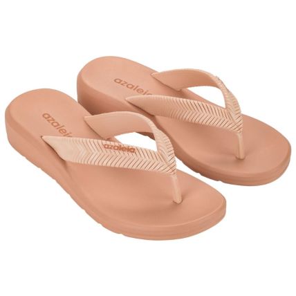 Tamanco Feminino Azaleia Lizi - 19296 - Terroso Claro/bege - Atacado