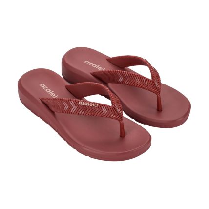 Tamanco Feminino Azaleia Lizi - 19296 - Vermelho Oxidado - Atacado
