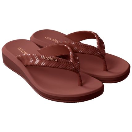Tamanco Feminino Azaleia Lizi - 19296 - Vermelho Oxidado - Atacado
