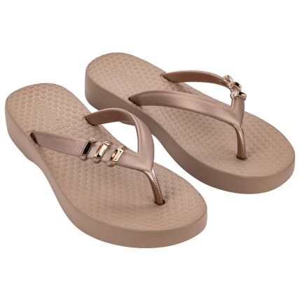 Tamanco Feminino Azaleia Sofia - 19299 - Marrom Mocca Metal - Atacado
