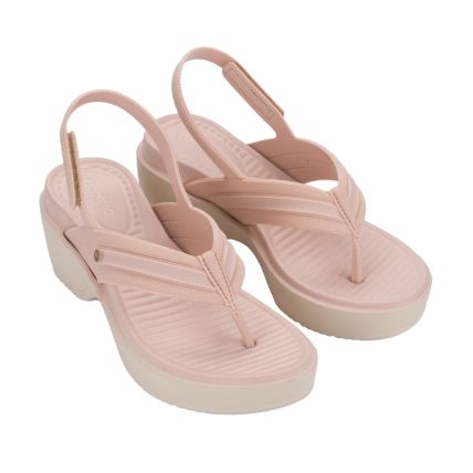 Sandalia Feminina Azaleia Ana - 19304 - Nude Claro/off White - Atacado