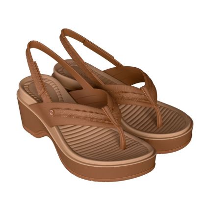 Sandalia Feminina Azaleia Ana - 19304 - Marrom Pecan/marrom Make - Atacado