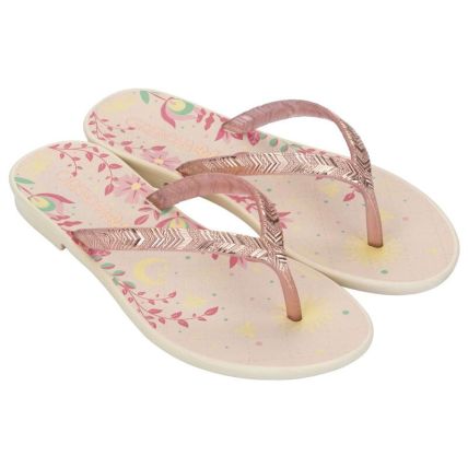 Rasteira Infantil Grendha Bela Amor Em Flor - 19313 - Rosa Iriodin - Atacado