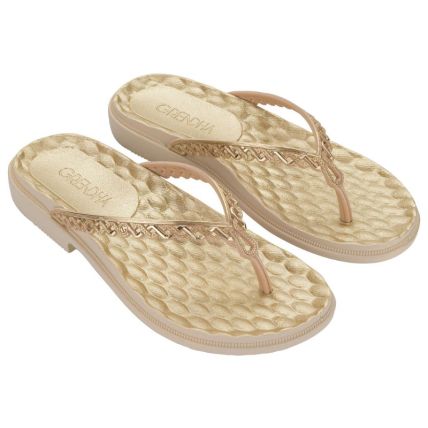 Rasteira Feminina Grendha Nuance - 19317 - Bege Cupuaçu Off - Atacado