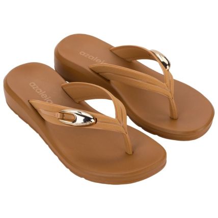 Tamanco Feminino Azaleia Duda - 19320 - Terroso Escuro/marrom - Atacado