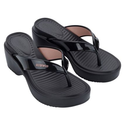 Tamanco Feminino Azaleia Val - 19322 - Preto - Atacado