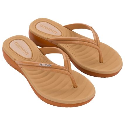 Tamanco Feminino Azaleia Lisa - 19324 - Terroso Escuro/ocre - Atacado