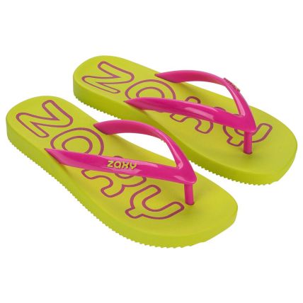 Chinelo Feminino Zaxy Start - 19337 - Rosa Floral Medio - Atacado