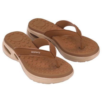 Tamanco Feminino Azaleia Serena Pulse - 19342 - Marrom Pecan/terroso - Atacado