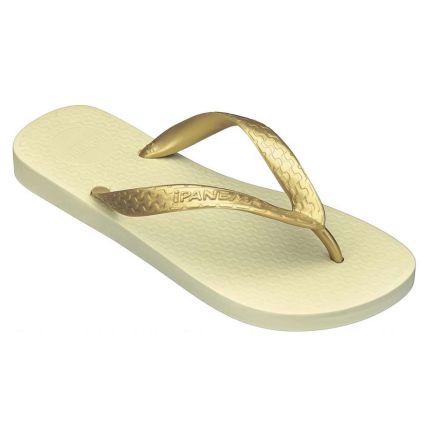 Chinelo Feminino Ipanema Classica - 06466 - Bege/ Ouro Light - Atacado