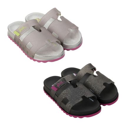 Chinelo Slide Infantil Barbie Glam - 23200 - Cores Diversas - Atacado