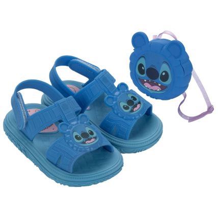Sandalia Baby Disney Puff Bag - 23224 - Azul/azul/rosa - Atacado