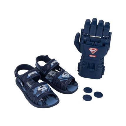 Sandalia Infantil Liga Da Justiça Action Hero - 23263 - Azul/azul - Atacado