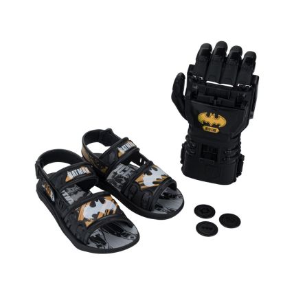 Sandalia Infantil Liga Da Justiça Action Hero - 23263 - Preto/preto - Atacado