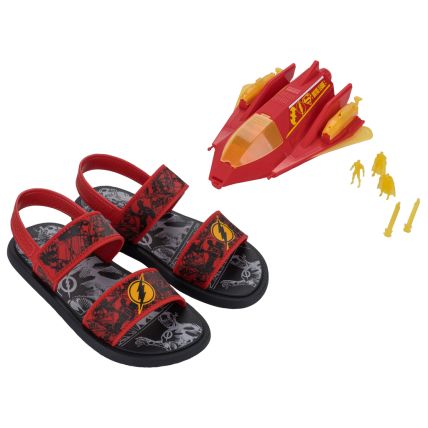 Sandalia Infantil Liga Da Justiça Galaxy - 23265 - Preto/vermelho - Atacado