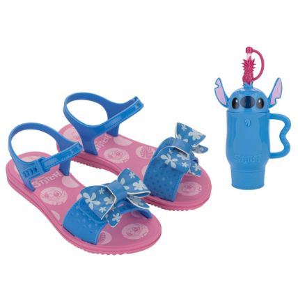 Sandalia Infantil Disney Fun Cup - 23267 - Rosa/azul - Atacado