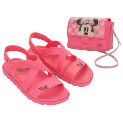 Sandalia Infantil Disney Fun Bag - 23269 - Rosa/rosa - Atacado