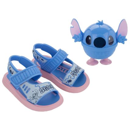 Sandalia Baby Disney Lunch Time - 23271 - Rosa/azul - Atacado