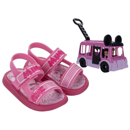 Sandalia Baby Disney Tour - 23272 - Rosa/rosa - Atacado