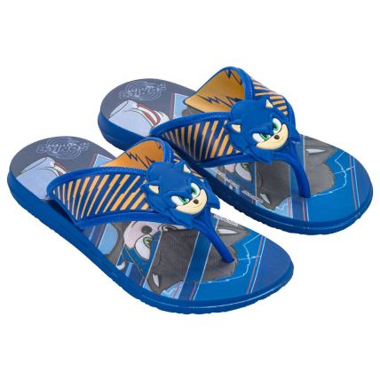 Chinelo Infantil Sonic Way Super Flop - 23307 - Azul/azul Medio - Atacado