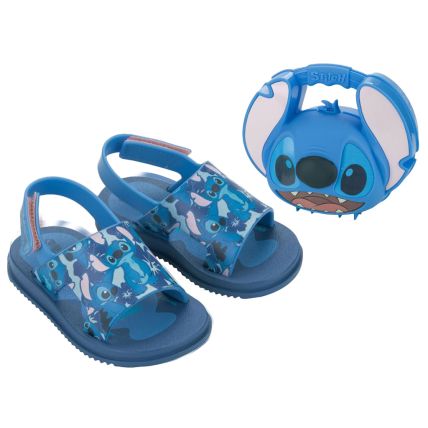 Sandalia Baby Stitch Hora Do Lanche - 23326 - Azul/azul - Atacado