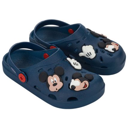 Babuche Infantil Disney Smile Babuch - 23348 - Azul Escuro/vermelho - Atacado