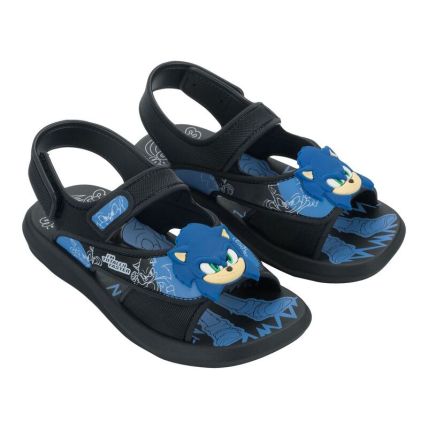 Sandalia Infantil Sonic Rush - 23353 - Preto/azul - Atacado