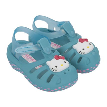 Sandalia Baby Hello Kitty Cute - 23361 - Azul/rosa/branco - Atacado