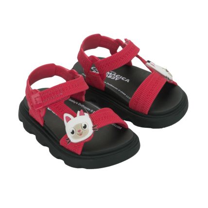Sandalia Infantil A Casa Magica De Gabby Easy - 23368 - Preto/rosa - Atacado