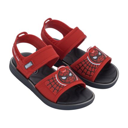 Sandalia Infantil Marvel Softech - 23409 - Cinza/vermelho/preto - Atacado