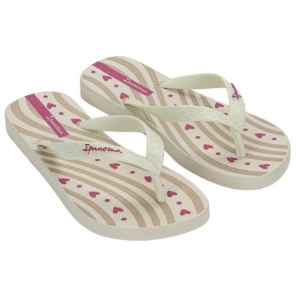Chinelo Feminino Ipanema Happy - 25279 - Bege/bege/rosa - Atacado