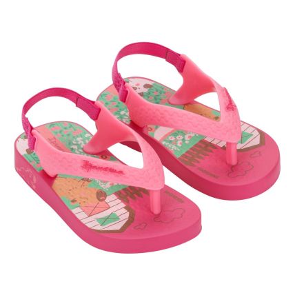 Chinelo Baby Ipanema - 25431 - Rosa/rosa/verde - Atacado