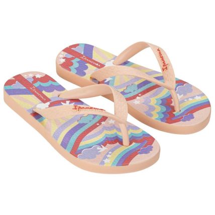 Chinelo Infantil Ipanema Temas - 25479 - Bege/lilas/amarelo - Atacado