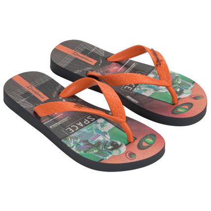 Chinelo Infantil Ipanema Temas - 25479 - Grafite/laranja - Atacado