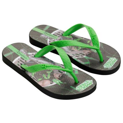 Chinelo Infantil Ipanema Polly E Max Steel - 26048 - Preto/verde (Bf857) - Atacado