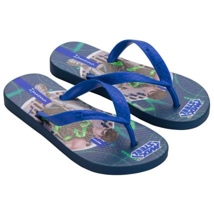 Chinelo Infantil Ipanema Polly E Max Steel - 26048 - Preto/azul - Atacado