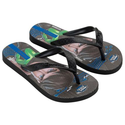 Chinelo Infantil Ipanema Polly E Max Steel - 26048 - Preto/preto - Atacado