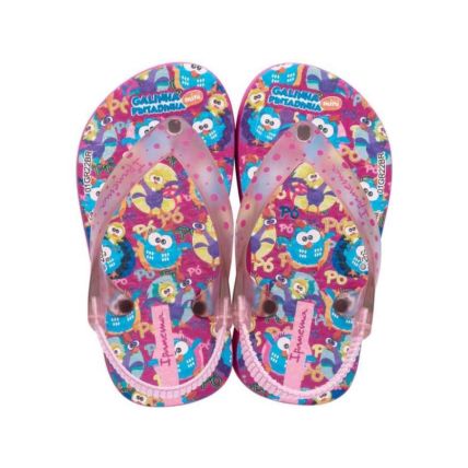 Chinelo Baby Ipanema Galinha Pintadinha - 26102 - Rosa/rosa Transparente - Atacado