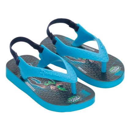 Chinelo Baby Ipanema Polly E Max Steel - 26349 - Azul/azul Claro - Atacado
