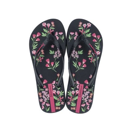 Chinelo Feminino Ipanema Oasis - 26571 - Preto/rosa/verde - Atacado