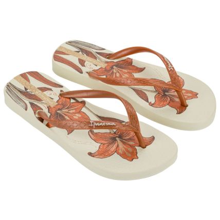 Chinelo Feminino Ipanema Oasis - 26571 - Bege/laranja/marrom - Atacado