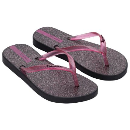 Chinelo Infantil Ipanema Glitter - 26622 - Preto/rosa Glitter - Atacado