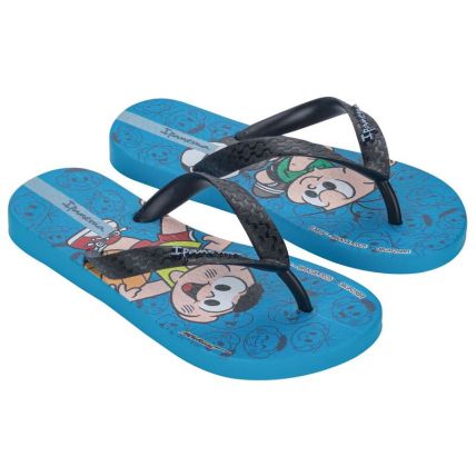 Chinelo Infantil Ipanema Turma Da Monica - 26790 - Azul/preto - Atacado